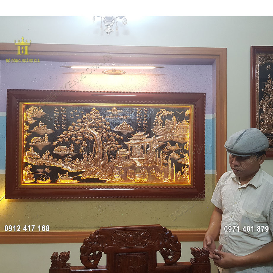 Tranh đồng quê bằng đồng - mang sự bình yên, nhẹ nhàng vào không gian sống của bạn